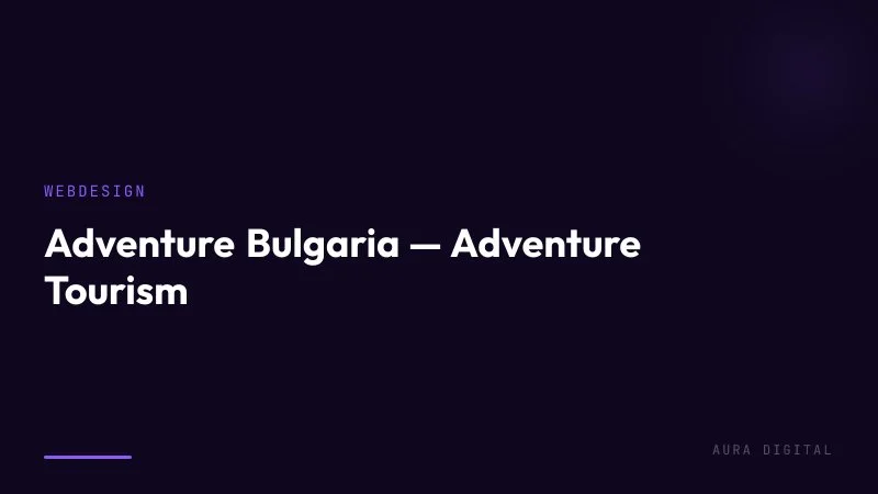 Adventure Bulgaria — Adventure Tourism
