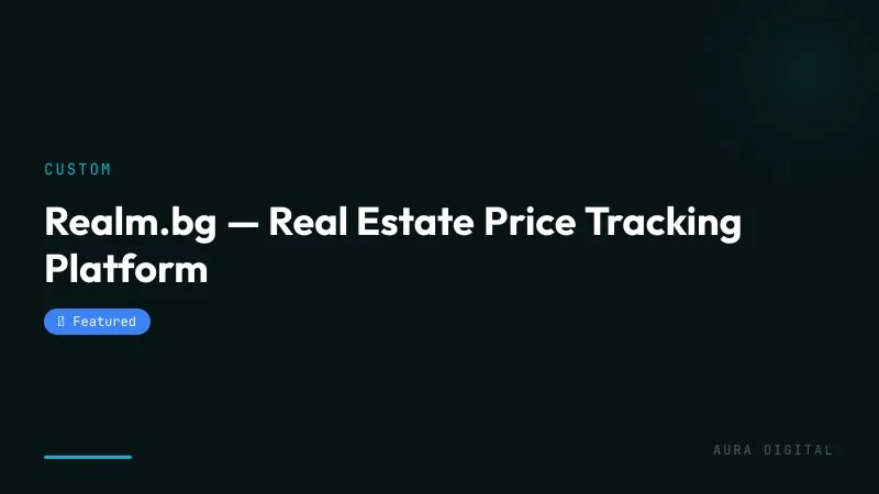 Realm.bg — Real Estate Price Platform