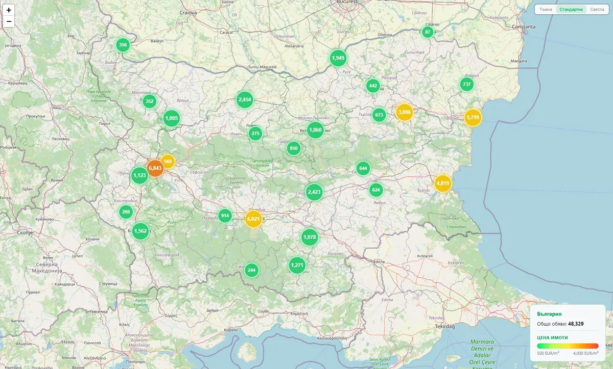 Realm.bg — Real Estate ценова платформа